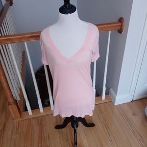 Pink Victoria secret shirt light pink size medium.